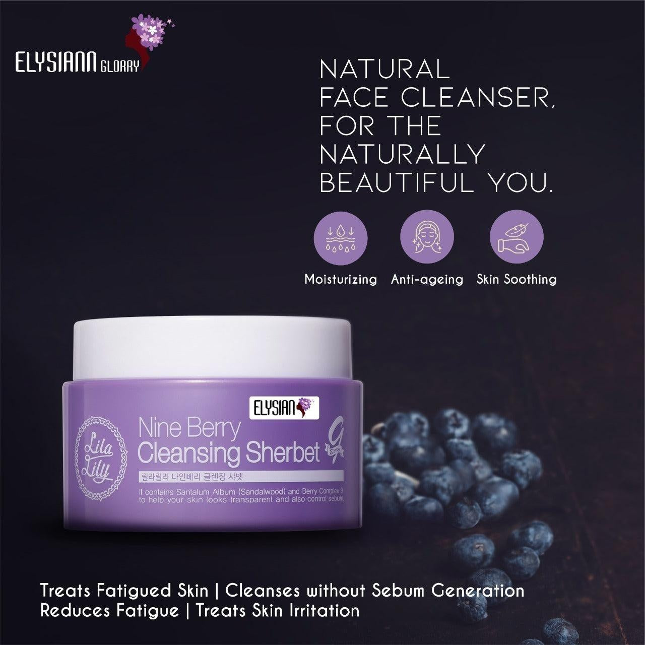 Elysiann Glorry Lila Lily Nine Berry Cleansing Sherbet (100ml)