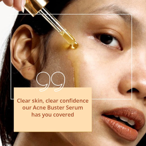 Multi Vitamin Acne Buster Serum Kakadu Plum,Hyaluronic Acid, Salicylic Acid, Dragon Fruit, Cica Extract, Enriched with-Vitamin A, C, E, B1, B2, B12, K1 Bromelain, AHA.