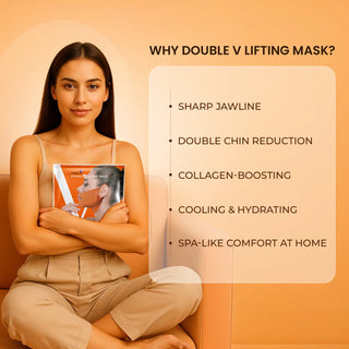 Double Chin Removal in 2 Hours – Double V Lifting Mask for Instant Jawline Lift