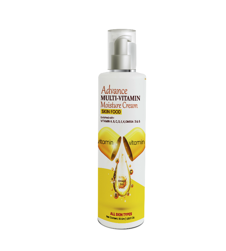 Advance Multi-Vitamin Moisture Cream Skin Food Enriched with- Vitamin A, B, C, D, E, K, OMEGA 3 & 6