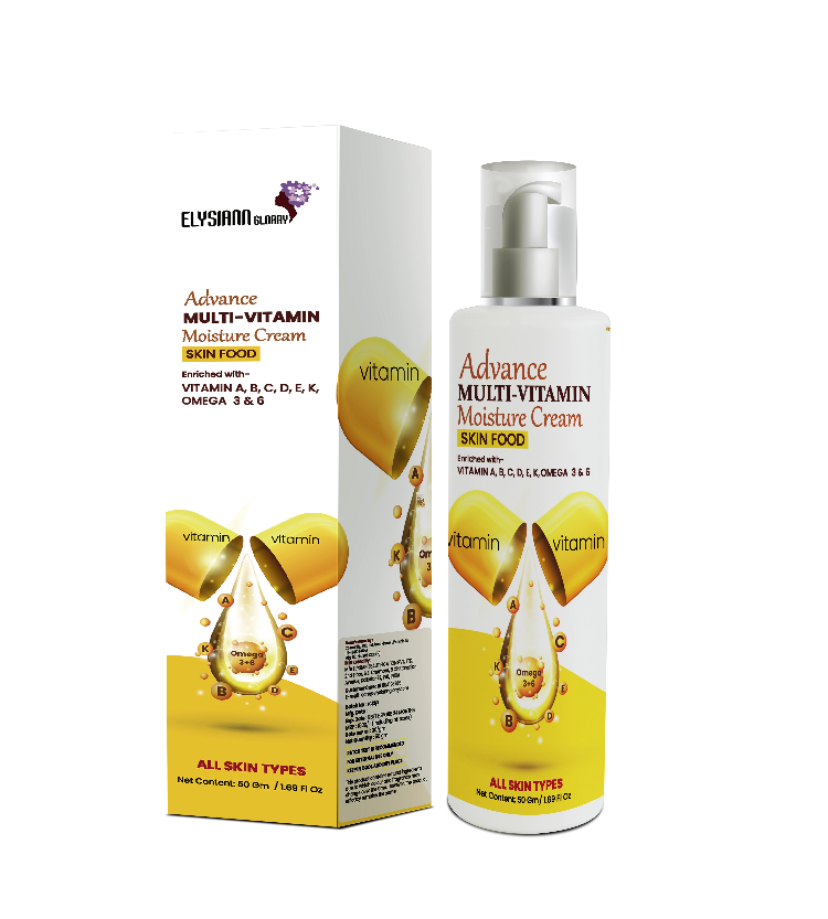 Advance Multi-Vitamin Moisture Cream Skin Food Enriched with- Vitamin A, B, C, D, E, K, OMEGA 3 & 6