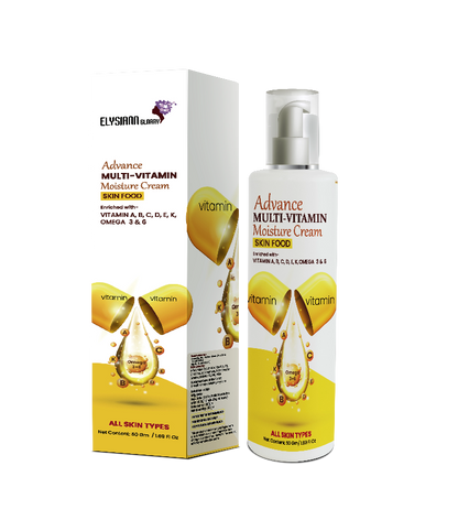 Advance Multi-Vitamin Moisture Cream Skin Food Enriched with- Vitamin A, B, C, D, E, K, OMEGA 3 & 6