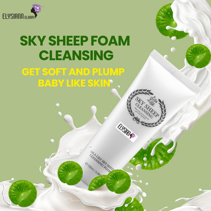 Lila Lily Sky Sheep Skin Cleansing Foam | Natural Cleansing Milk