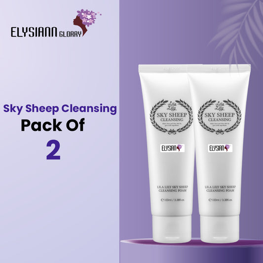 Lila Lily Sky Sheep Skin Cleansing Foam Pack of 2