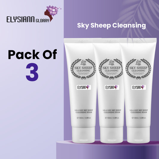 Lila Lily Sky Sheep Skin Cleansing Foam Pack of 3