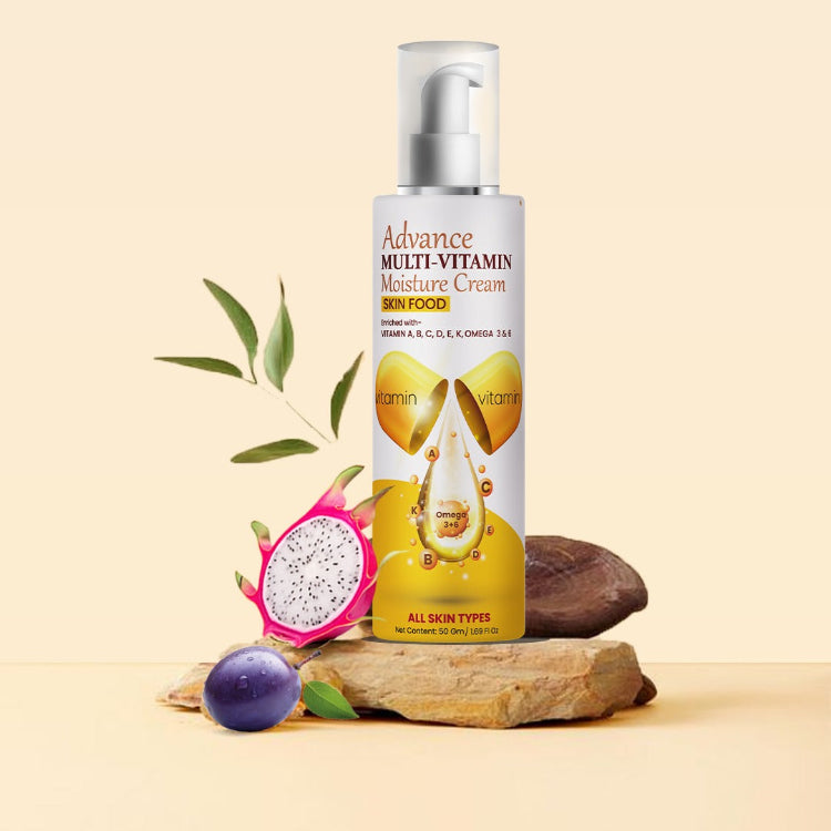 Advance Multi-Vitamin Moisture Cream Skin Food Enriched with- Vitamin A, B, C, D, E, K, OMEGA 3 & 6